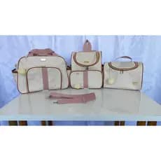 kit bolsa maternidade 3 peças cristal+mimo moyses bsby
