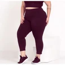 Calça legging Corsário Capri Plus Size Cintura Alta Academia Fitness