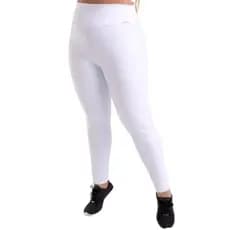 Calça Legging Plus Size Branca Enfermagem Suplex G1 G2 G3 G4