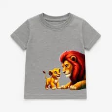 Camiseta Infantil Rei Leão Camisa 100% Algodão Blusa Filme Infantil Animado