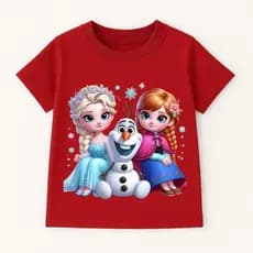Camiseta Frozen Infantil Camisa Desenho Infantil Blusa Infantil Frozen Gelo
