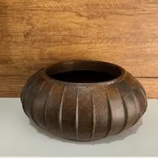 Vaso Bacia Oval Hanazaki Flores Pequeno Decoração Luxo Centro De Mesa plantas naturais e artificiais