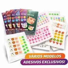 Adesivos Seca Espinha, Anti acne, Coloridos, Dia/Noite Secativo, Hidrocoloide, Acne Patch
