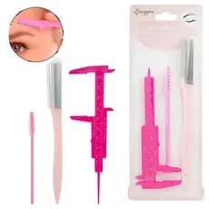 Conjunto de três peças de ferramentas para sobrancelhas