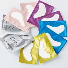 Conjunto de 100 comprimidos, almofada de gel, protetor de pálpebras, extensão de cílios, adesivo para os olhos (50 pares