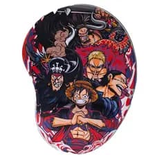 Mouse Pad ergonômico c/ apoio punho Anime One Piece Sortidos