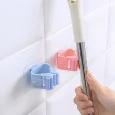 Suporte para Vassouras e Rodo Adesivo Parede para Cozinha Banheiro Racks
