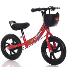 Bicicleta Balance Infiniti Kids Aro 12 Vermelha e Preto