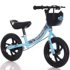 Bicicleta Balance Infiniti Kids Aro 12 Azul Com Preto