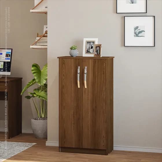 Armário Multiuso 110cm Organizador Sapateira 4 Nichos | Quarto/Lavanderia/Cozinha | FULL