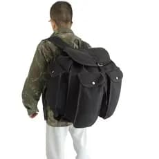 Mochilão de lona 60 litros  resistente para viagem camping pesca trilha impermeavel