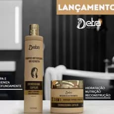 Cronograma Capilar Detra 3 em 1 linha Home Care Shampoo e mascara 500g