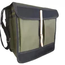 Bolsa de lona Bornal 2 bolsos em lona de caminhão impermeável para ferramentas pesca