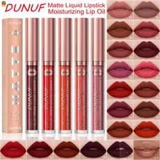DUNUF 18 Cores Batom Fosco À Prova D'água De Longa Duração Brilho Labial Óleo MH