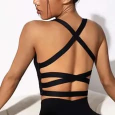 Soutien esportivo Fitness Soutien esportivo Camisole Mulher com almofada para o peito