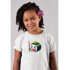 Camiseta Infantil Sushi Comida Japonesa Japonês Wakisoba Arroz Japa