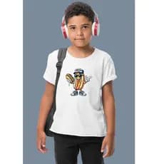 CAMISETA INFANTIL MENINO MENINA HOT DOG CACHORRO QUENTE ROUPA CAMISA 2