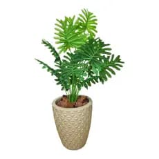 Vaso Grande P/ Sala Planta Artificial Toque Real Decoração