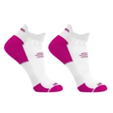 2pares Meia Feminina Running Invisível Poliamida 2 Proteções