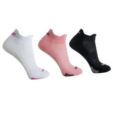 MEIA FEMININA RUNNING INVISÍVEL POLIAMIDA BICOLOR 2 PROTEÇÕES