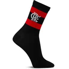 1PAR DE MEIA DO FLAMENGO CANO CURTO ESPORTE MASCULINA