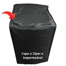 Capa de Máquina de Lavar M 9kg á 12 kg Courino Impermeável Resistente 99x63x63