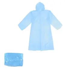 Capa De Chuva Plástica Com Botão e Capuz Tam Único Infantil
