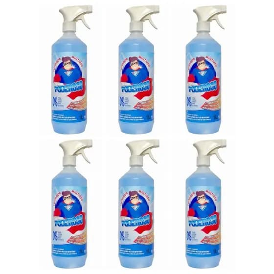 Flotador Poderoso Limpeza Pesada Multiuso 1 Litro - 6 Unidades