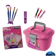 KIT MAQUIAGEM INFANTIL  FANTASY P/R CRIANÇAS /4 PINCEL SEREIA + 3 APLI/P/ SOMBRA +1 BRILHO  UVA