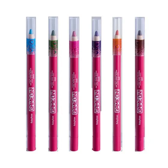 Lapis Colorido em Gel Para Olhos Ruby Rose Game On Hb2400