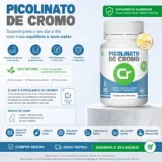 Picolinato De Cromo 500mg 60 cápsulas  GENATURE ORIGINAL