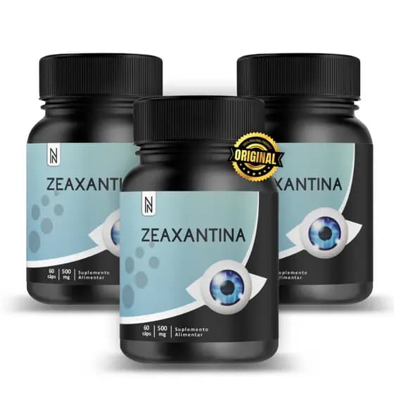 KIT 3X Zeaxantina 60 Cáps Cuidado Da Visão NATURALLY