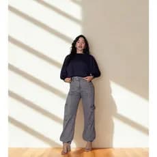 Blusa Cropped Confortavel Lanzinha Casual Elegante Outono Inverno