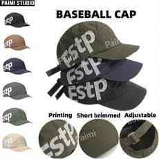 Boné Masculino Boné Feminino 5 Panel com Bordado e Proteção Solar Corrida Pesca Acampamento Praia e Uso Diário Estil
