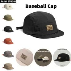 Bone Maculino e Boné Feminino Boné Five Panel Vintage com Malha para Corrida e Acampamento Moda Streetwear Uso Diário