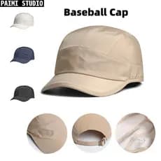 Boné Five Panel Moda Tecido Nylon Camping Uso Diário Streetwear Corrida Bicicleta Masculino Feminino Chapéu