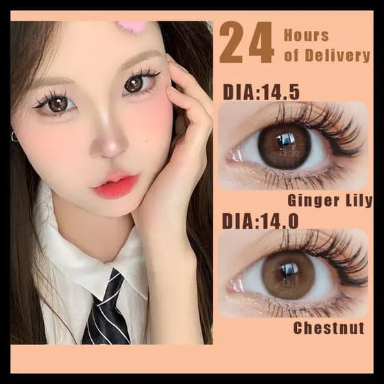 KSSEYE Lentes De Contato Coloridas 2pcs Para Os Olhos Com Castanhos Grau
