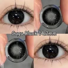 Lentes De Contato KSSEYE 14.2MM Pequeno Diâmetro Preto Natural Pupila Softlens Maquiagem Para Os Olhos 2 Peças Coloridas