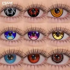 KSSEYE 1 Par Cosplay Lente De Contato Olho 14.5MM Dos Desenhos Animados Anime Lentes Halloween Maquiagem Softlens 2025 N