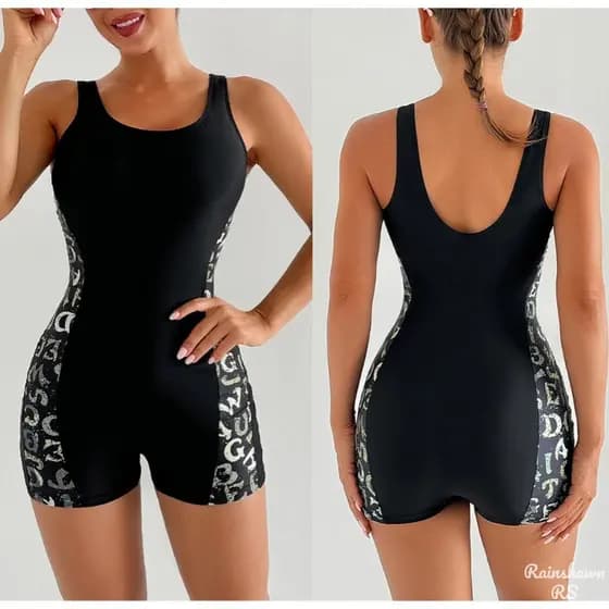 RS|Flores Colete de Uma Peça Maiô Feminino Esportivo Surf Mergulho Maio Natação Maiô Feminino Roupa De Praia Swimsuit