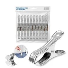 Pregador De Roupas Inox Varal Lavagem Kit 20 Clips (5cm DDH) Pinça Para Pendurar Roupa,Prendedor Roupa Lavanderia