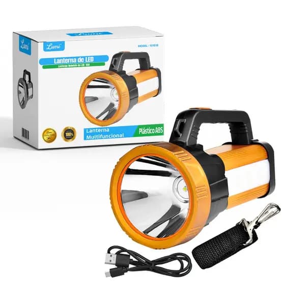 Lanterna Holofote Super Potente Led Recarregável 30w Pesca Rfe:15818