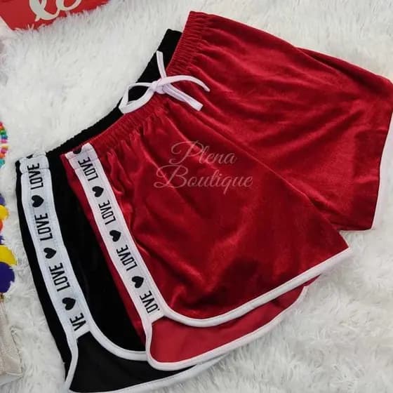 KIT 2 SHOTS FEMININO VELUDO LOVE TENDÊNCIAS VERÃO