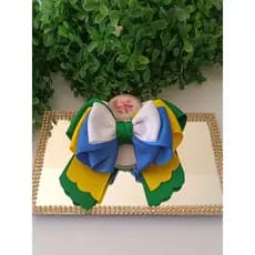 Laço copa do mundo / laço Brasil / laço verde amarelo azul e branco