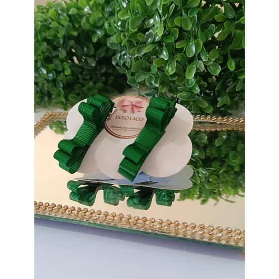 Laço triplo / Laço infantil / laço parzinho / Laço duplinha