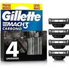 Refil para Aparelho de Barbear Gillette Mach3 Carbono