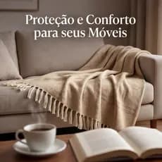 Manta Xale Brillance Luxo para Sofá 1,40m x 1,40m | 100% Algodão | Toque Macio, Conforto e Estilo