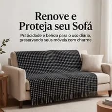 Manta Navy 100% Algodão para Sofá e Cama 1,40x1,20m Macia e Decorativa casa
