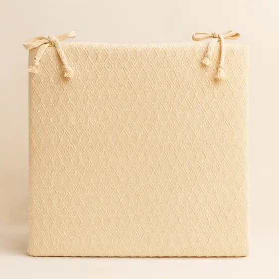 Kit 6 Peças Almofadas de Assento 40x40cm – Cor Bland Natural, Sofisticação e Aconchego