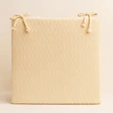 Kit 6 Peças Almofadas de Assento 40x40cm – Cor Bland Natural, Sofisticação e Aconchego